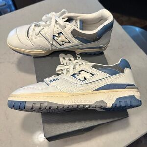 Brand New in box. New Balance 550 White and Blue Athletic Shoes
